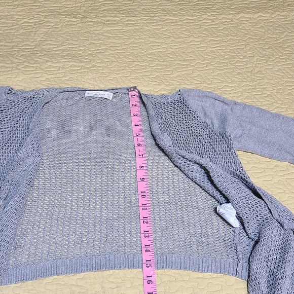 Abercrombie Asymmetrical Cable knit wrap sweater size S/XS - Picture 7 of 7